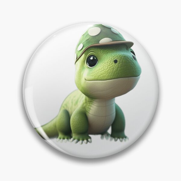 Item preview, The baby green dinosaur with a green and white cap designed and sold by bejarano21.