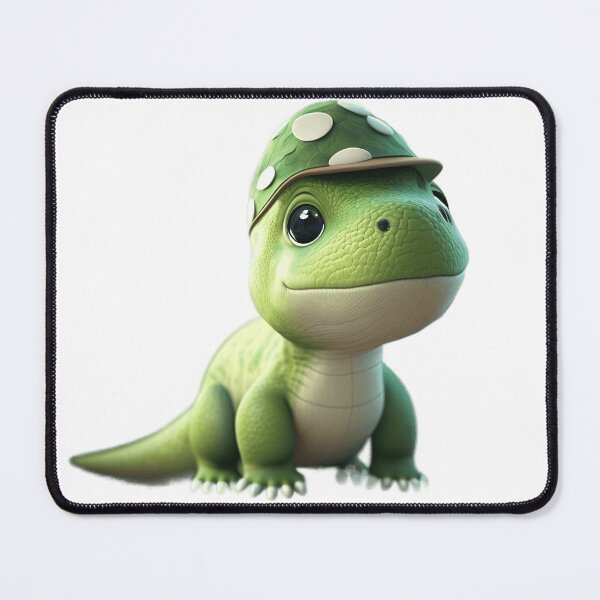 Item preview, The baby green dinosaur with a green and white cap designed and sold by bejarano21.
