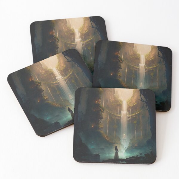 Item preview, 28 - Sacred Pools Waterfalls Inner Earth Ethereal designed and sold by StarbuckLight.