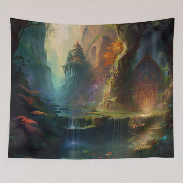 Item preview, 29 - Sacred Pools Waterfalls Inner Earth Ethereal designed and sold by StarbuckLight.