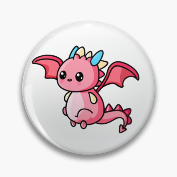 Item preview, Pink Dragon with Blue Horns designed and sold by HanaiPrint.