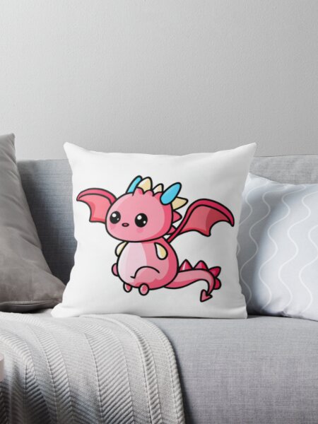 Item preview, Pink Dragon with Blue Horns designed and sold by HanaiPrint.