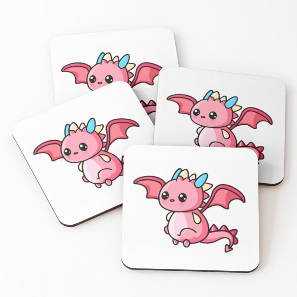 Item preview, Pink Dragon with Blue Horns designed and sold by HanaiPrint.