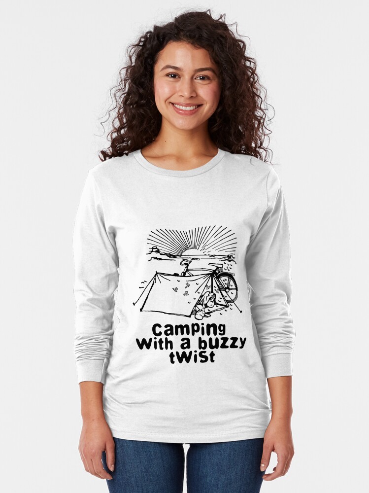 Vista alternativa de Camiseta de manga larga Camping with a buzzy twist