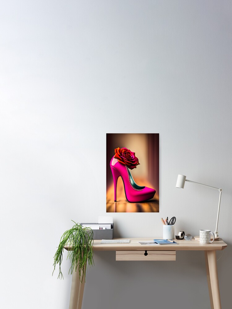 Red Bottom Heels Louboutin Classic Black Pumps Poster, Zazzle