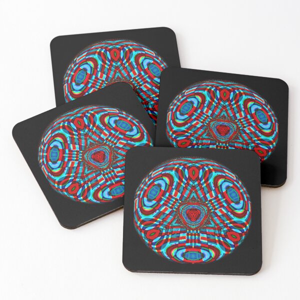 Item preview, Neon Blue & Red Tri-Lion Circle Cut Out designed and sold by PPPimp.