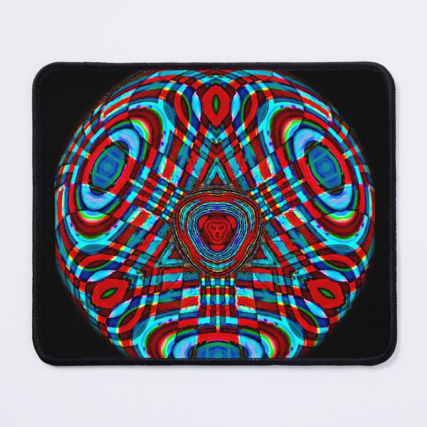 Item preview, Neon Blue & Red Tri-Lion Circle Cut Out designed and sold by PPPimp.