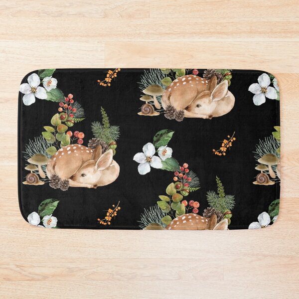 Item preview, Baby Fawn In Forest With Leaves Colorful Nature Design designed and sold by EarthArtDesigns.