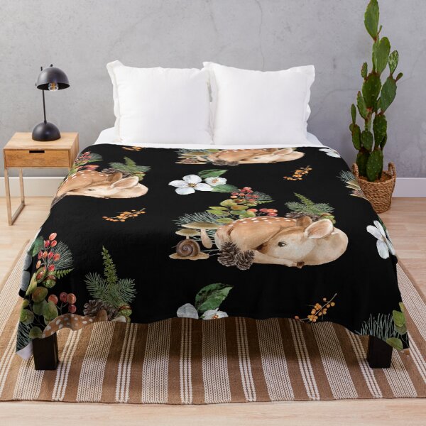 Item preview, Baby Fawn In Forest With Leaves Colorful Nature Design designed and sold by EarthArtDesigns.