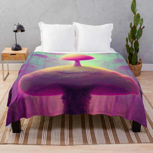 Aperçu de l'œuvre Conception esthétique de champignons mystiques éthérés - Dreamlike Fungi Q créée et vendue par DonutShirts.