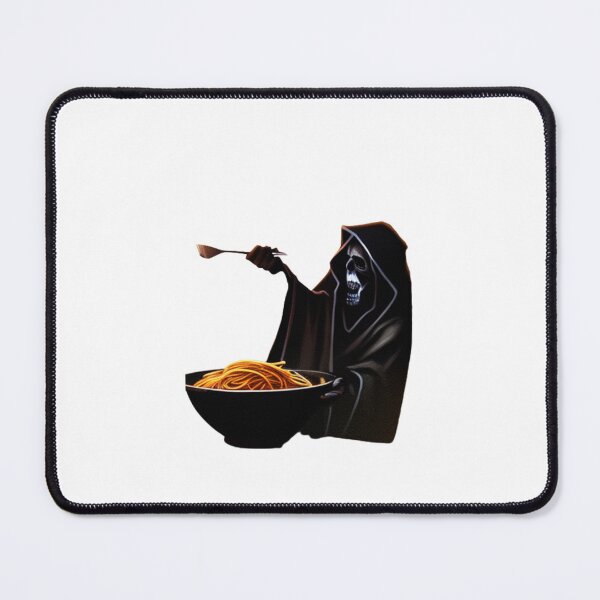 Item preview, Grim Reaper Eating Spaghetti Serie 2: Ningún gato comiendo espagueti designed and sold by theprof2021.