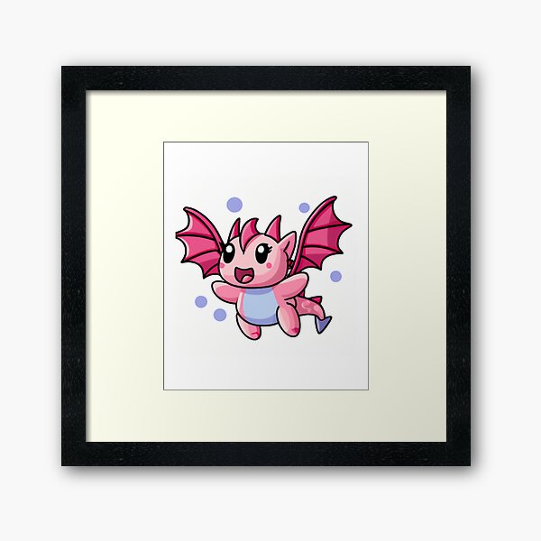 Item preview, Little Pink Dragon with Hot Pink Wings designed and sold by HanaiPrint.