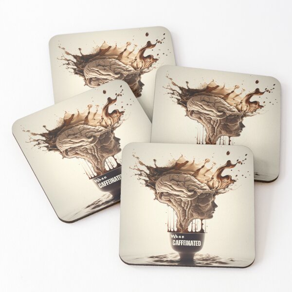 Item preview, When our Mind is caffeinated Art designed and sold by Cute-Jory-Store.