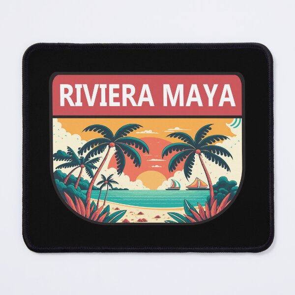 Item preview, Riviera Maya Retro Emblem designed and sold by KrisSidDesigns.