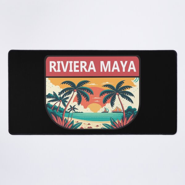 Item preview, Riviera Maya Retro Emblem designed and sold by KrisSidDesigns.