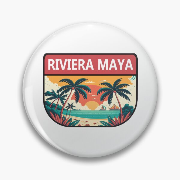 Item preview, Riviera Maya Retro Emblem designed and sold by KrisSidDesigns.