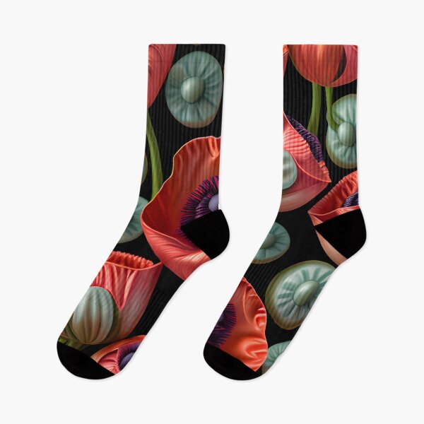 Item preview, Poppy flower pattern large designed and sold by dzineNJ.