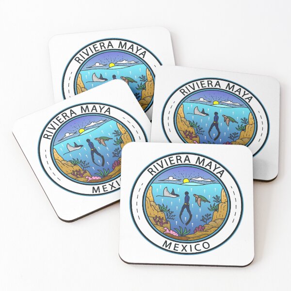 Item preview, Riviera Maya Mexico Scuba Badge designed and sold by KrisSidDesigns.