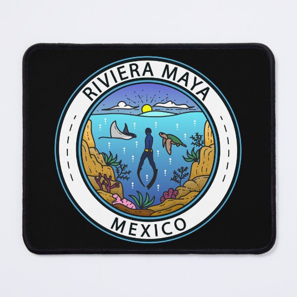 Item preview, Riviera Maya Mexico Scuba Badge designed and sold by KrisSidDesigns.