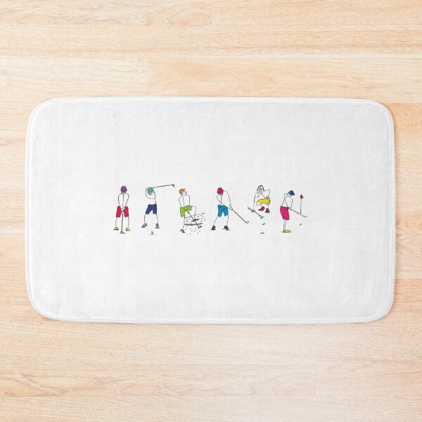 Item preview, Golf - stick figure men playing golf designed and sold by dizzycatbiz.