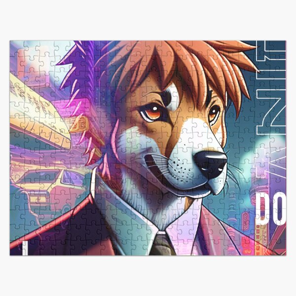 Item preview, dog anime town designed and sold by Save Amazon Art.