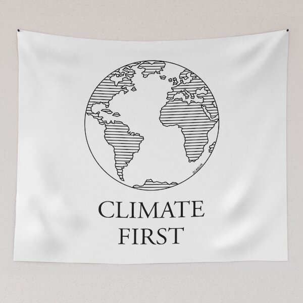 Item preview, Climate First / Earth (Climate Change / Black) designed and sold by Roderix.