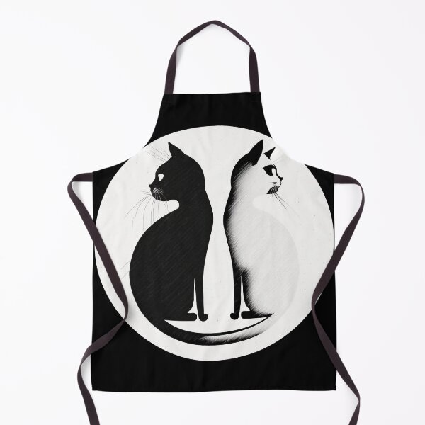Artikelvorschau, Schwarze Katze, weiße Katze, Yin und Yang entworfen und verkauft von TheJadeCat.