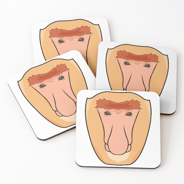 Item preview, Proboscis monkey face designed and sold by MaxFilms.