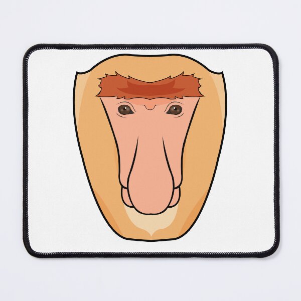 Item preview, Proboscis monkey face designed and sold by MaxFilms.