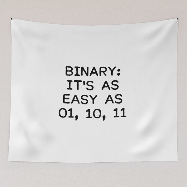 Item preview, Binary it's as easy as 01, 10, 11 designed and sold by allthetees.