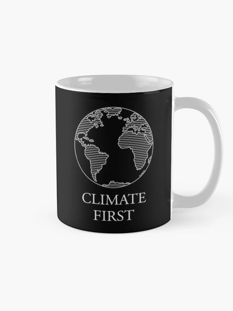 Thumbnail 3 of 6, Coffee Mug, Climate First / Earth (Climate Change / White) designed and sold by Roderix.
