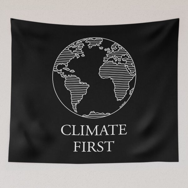 Item preview, Climate First / Earth (Climate Change / White) designed and sold by Roderix.