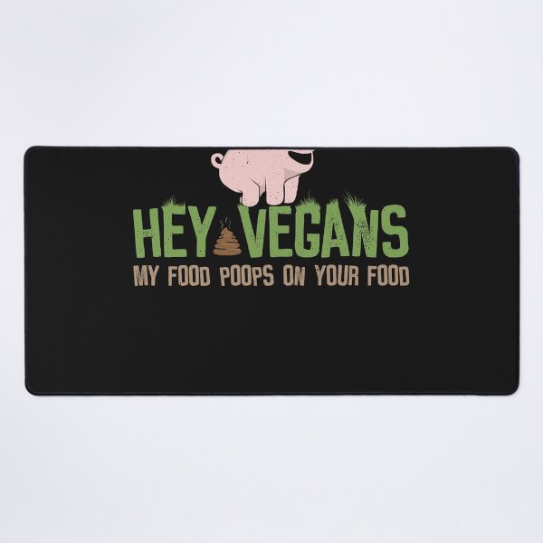 Item preview, Poops on your Food - Funny Anti Vegan designed and sold by ChrisFeil.