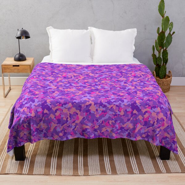 Item preview,  Bright purple camo pattern designed and sold by PRINYOS.