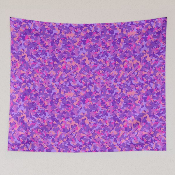 Item preview,  Bright purple camo pattern designed and sold by PRINYOS.