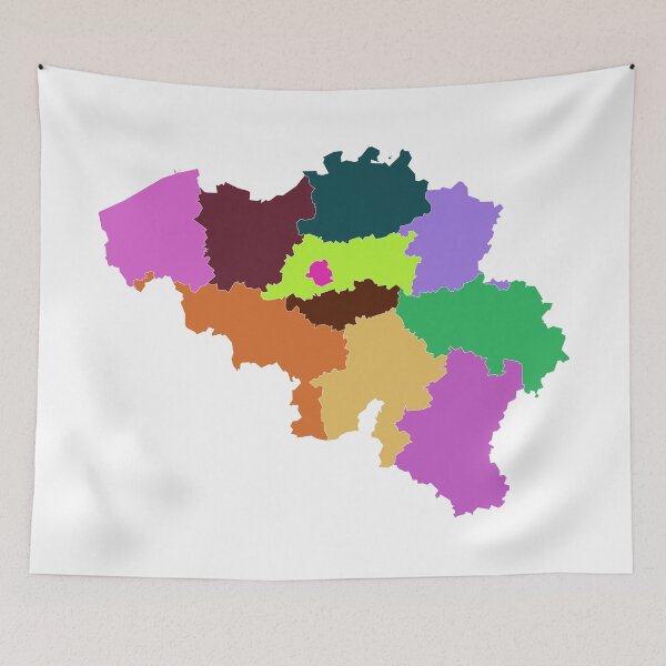 Item preview, Belgium Color Map designed and sold by Pixel4Art.