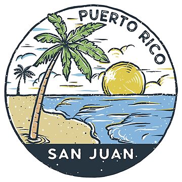 Aperçu de l'œuvre San Juan Porto Rico Vintage de KrisSidDesigns