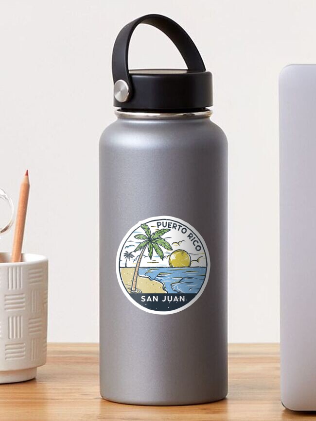 Aperçu 1 sur 3. Sticker avec l'œuvre San Juan Porto Rico Vintage créée et vendue par KrisSidDesigns.