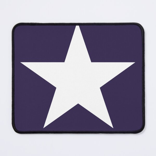 Item preview, Single WHITE STAR on a NAVY BLUE Background designed and sold by RachelMacht.