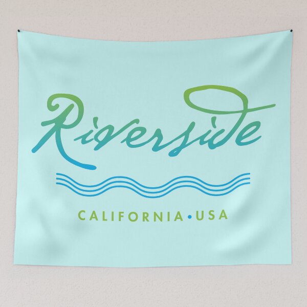 Item preview, Riverside California Typographic Design designed and sold by Futurebeachbum.