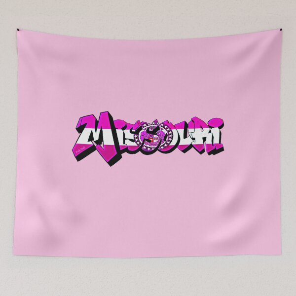 Item preview, Grafiti rosa de matrícula de Missouri designed and sold by Pink Yeah.