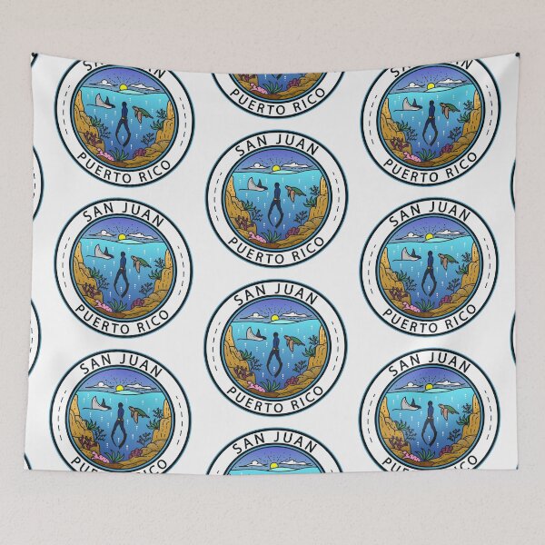 Item preview, San Juan Puerto Rico Scuba Badge designed and sold by KrisSidDesigns.