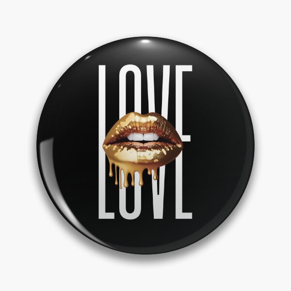 Item preview, Love Your Golden Lipstick Lips designed and sold by wildcrazylove.