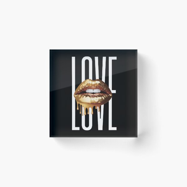 Item preview, Love Your Golden Lipstick Lips designed and sold by wildcrazylove.