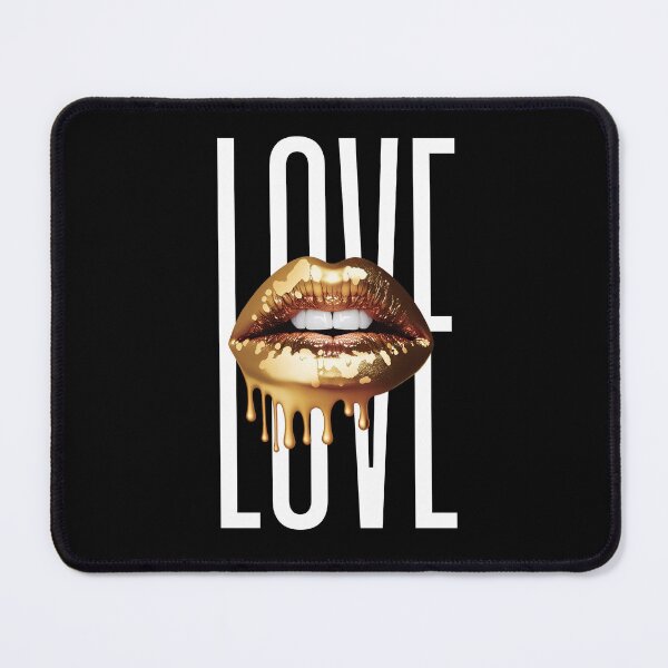 Item preview, Love Your Golden Lipstick Lips designed and sold by wildcrazylove.