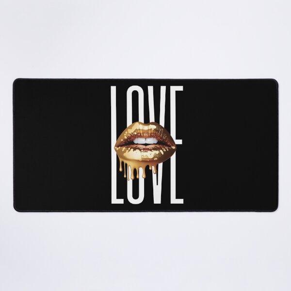 Item preview, Love Your Golden Lipstick Lips designed and sold by wildcrazylove.