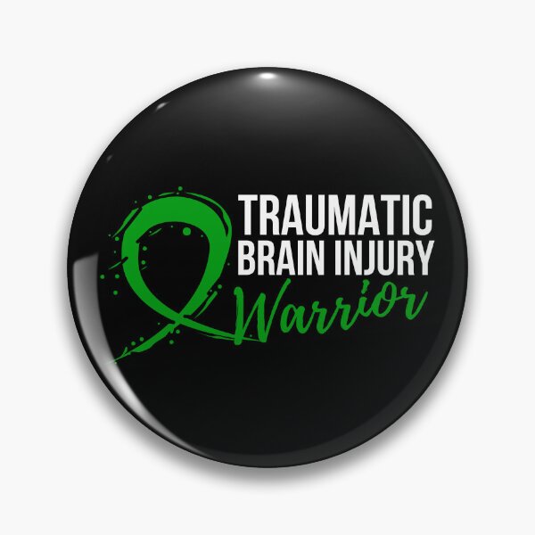 Item preview, Traumatic Brain Injury Warrior with Green Ribbon designed and sold by Simple429.
