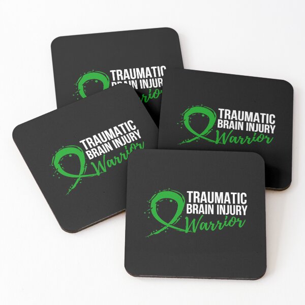 Item preview, Traumatic Brain Injury Warrior with Green Ribbon designed and sold by Simple429.