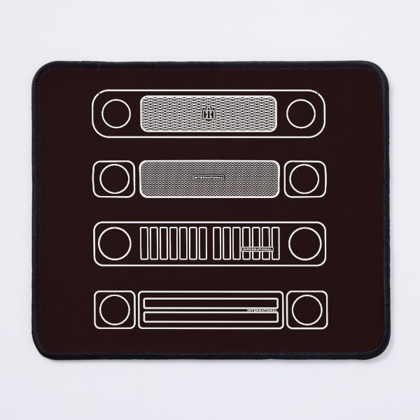 Item preview, International Harvester IH classic 4x4 truck evolution white outlines designed and sold by soitwouldseem.