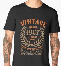 Vintage Made In 1967 Distressed Birthday Gift Men's Premium T-Shirt